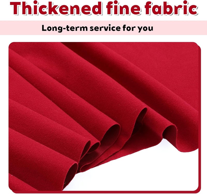 Zelphvt Pool Table Felt 8.5ft Red Billiard Cloth with 6 Cloth Strips for Bars Clubs Hotels Billiard Table - Image 3